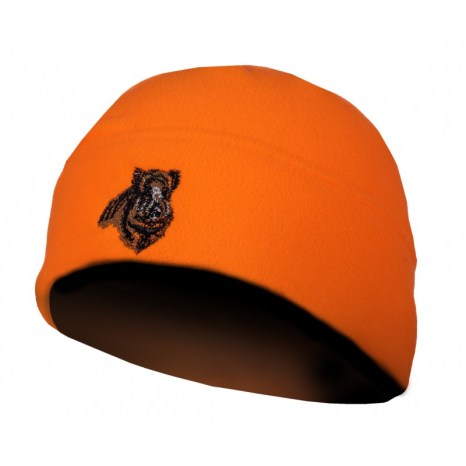 t3023-bonnet-polaire-orange-sanglier